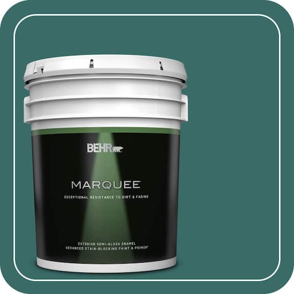 BEHR MARQUEE 5 gal. #M450-7 Beta Fish Semi-Gloss Enamel Exterior Paint & Primer