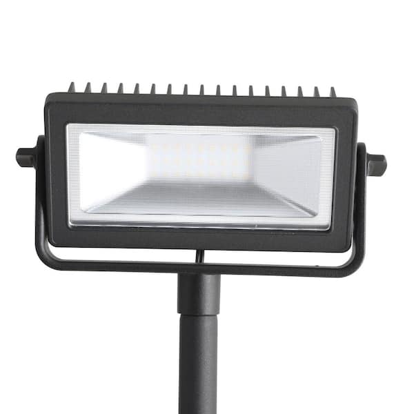 Low Voltage Black Outdoor Integrated LED Landscape Flood Light with 3 levels of intensity
