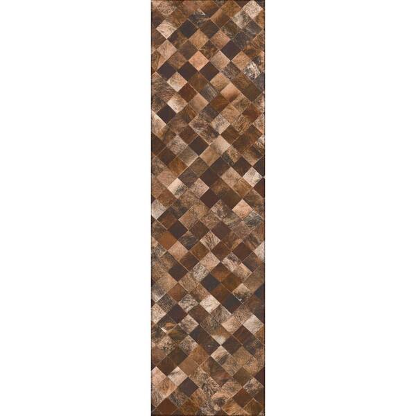 Laredo Brown 2 ft. 3 in. x 7 ft. 6 in. Indoor/Outdoor Washable Rug
