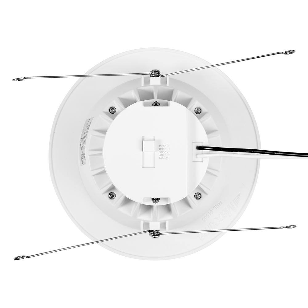 White Aluminum 7.1" Round LED Recessed Downlight