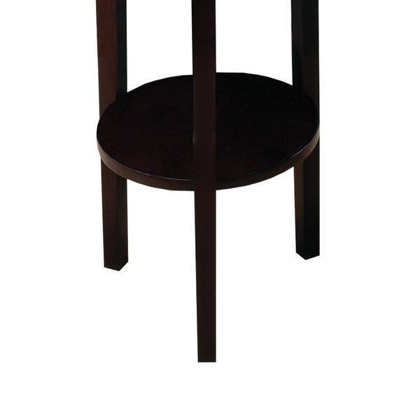 SmileMart 4 Tier Wood Plant Stand Tiered Flower Display Stand 6 Potted Plants for Indoors/Outdoors Brown