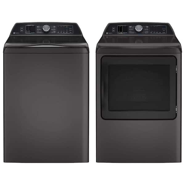 Profile 5.3 cu. ft. Washer with Agitator and 7.4 cu. ft. Dryer with Steam Set