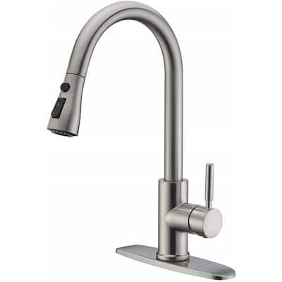 Nickel Pull Out Kitchen Faucets Kitchen Faucets The Home Depot