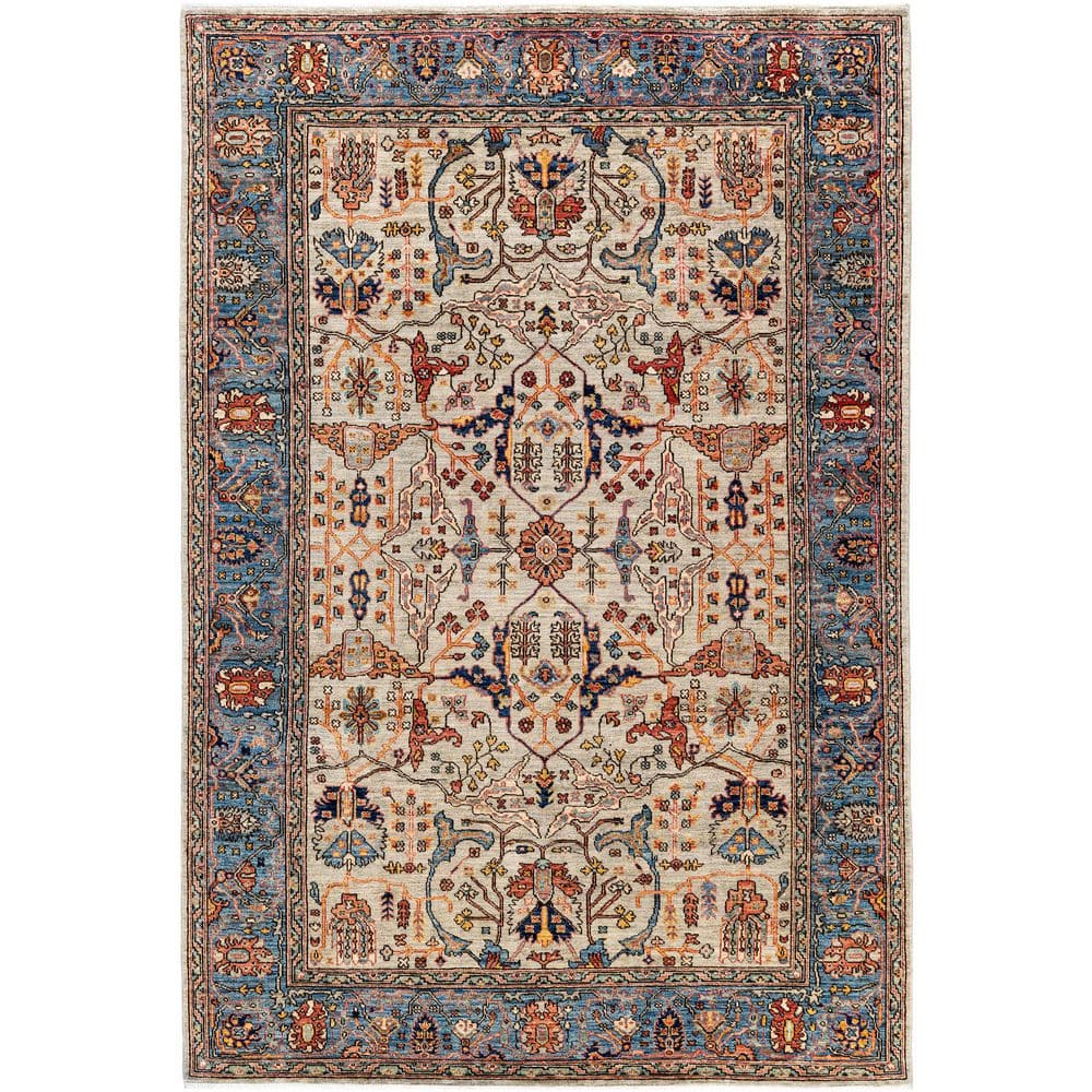 Serapi Light Gray 6 ft. x 9 ft. Tribal Wool Indoor Area Rug price history on PriceWatchPro