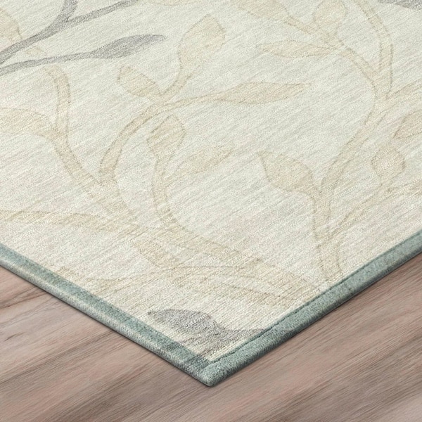 Chantille Machine Washable Indoor/Outdoor Abstract ACN3024 Pearl 8 ft. x 10 ft. Area Rug
