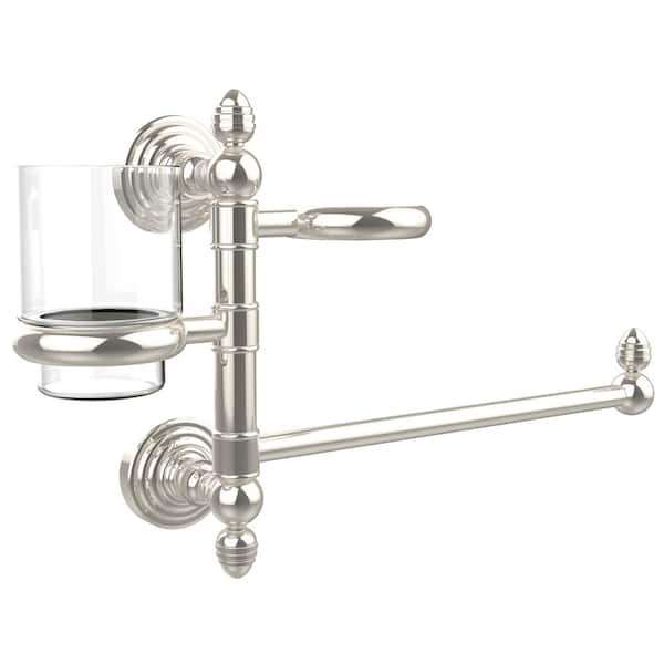 Waverly Place Collection 15 in. W Wall Mounted Hair Tool Organizer in Polished Nickel