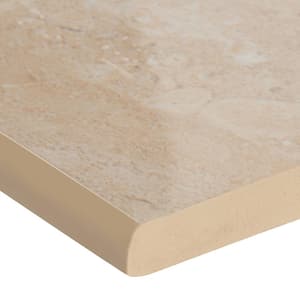 Aria Oro Bullnose 3 in. x 18 in. Polished Porcelain Wall Tile (10 lin. ft. / case)