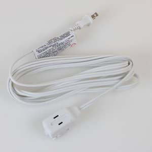 12 ft. 3-Outlet Indoor Extension Cord - White