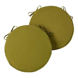 18 in. x 18 in. Kiwi Round Outdoor Seat Cushion (2-Pack)