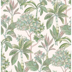 Pink Lime Panama Peel and Stick Vinyl Wallpaper Sample