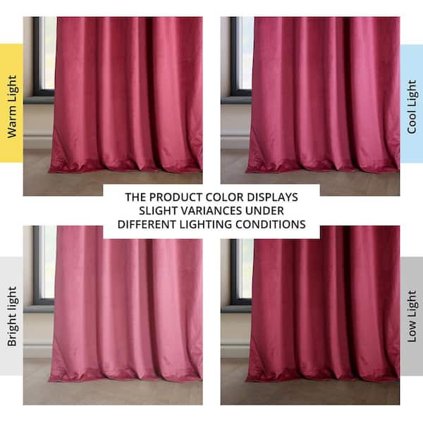Exclusive Fabrics & Furnishings Dark Pink Heritage Plush Velvet