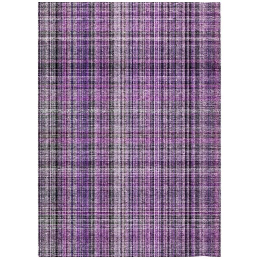 Purple 3 ft. x 5 ft. Woven Plaid Rectangle Indoor/Outdoor Area Rug price history on PriceWatchPro