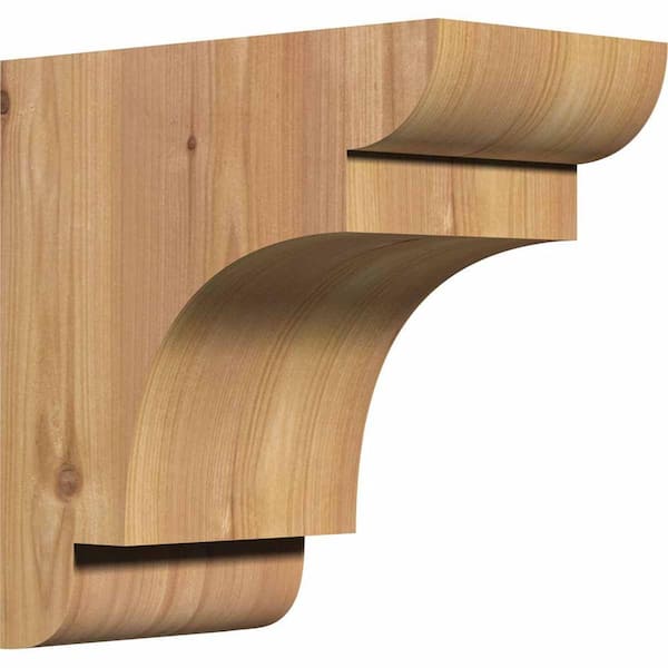 Ekena Millwork 5-1/2 in. x 10 in. x 10 in. Western Red Cedar New Brighton Smooth Corbel