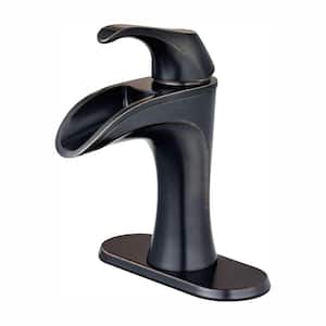 Brea 4 in. Centerset Single-Handle Bathroom Faucet in Tuscan Bronze