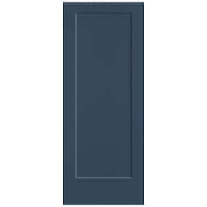 32 in. x 80 in. 1-Panel Lincoln Park Single Bore Hollow Core Night Tide Molded Composite Interior Door Slab