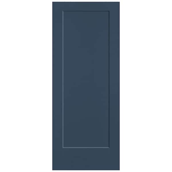 Masonite 32 in. x 80 in. 1-Panel Lincoln Park Single Bore Hollow Core Night Tide Molded Composite Interior Door Slab