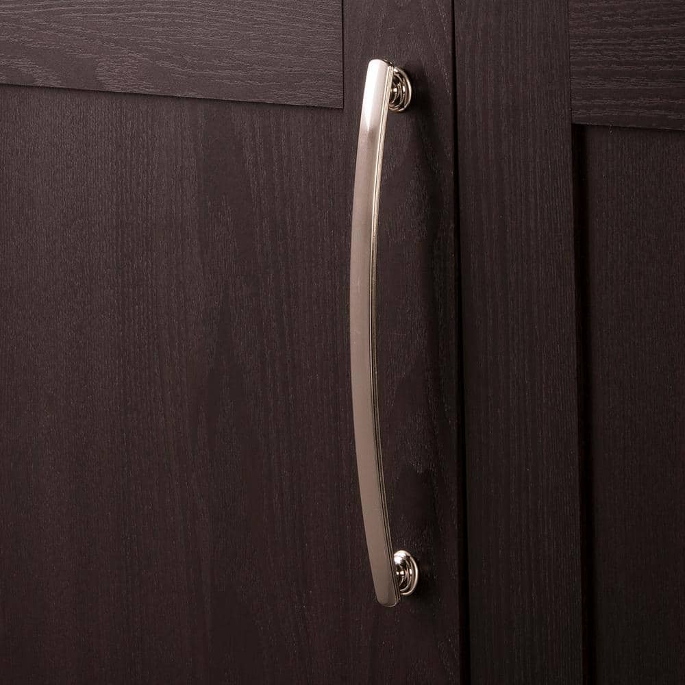 American Diner Satin Nickel Arch Cabinet Pulls with Mounting Hardware