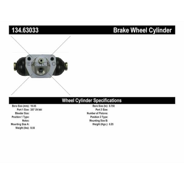 Centric Parts Drum Brake Wheel Cylinder 2004-2005 Chrysler PT Cruiser 2.4L
