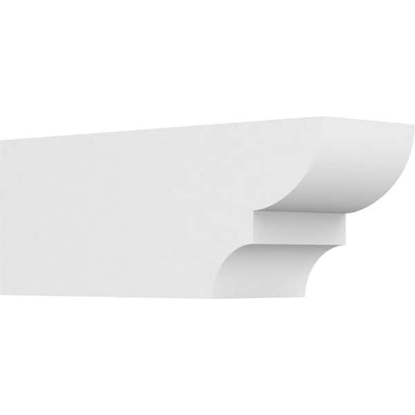 Ekena Millwork 5 in. x 6 in. x 16 in. Ridgewood PVC Rafter Tail Brace