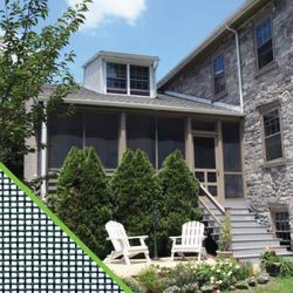 72 in. x 25 ft. Charcoal Fiberglass Porch and Patio Screen System
