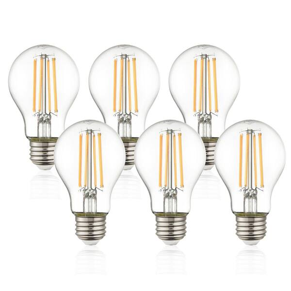 2 x 7W LED Filament 2700K Warm White 800 Lumen Light Lamp Bulbs 60W Equiv ES/E27 