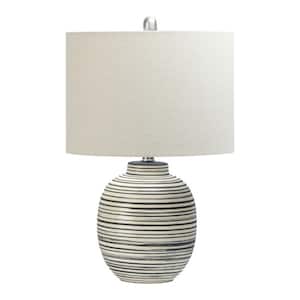 23 in. Off White Table Lamp with Shade