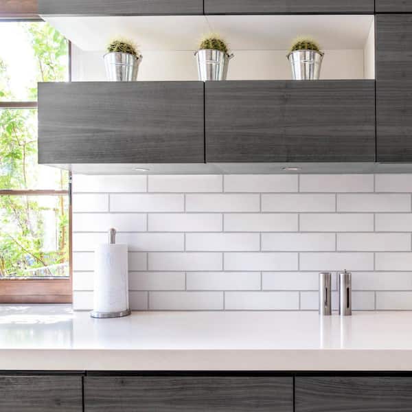 Castillo Matte White 3 in. x 12 in. Ceramic Wall Tile (5.72 sq. ft./Case)