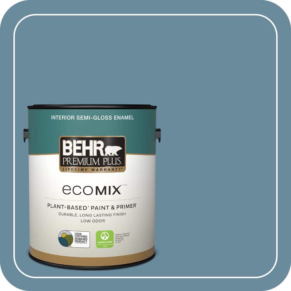 1 gal. #550F-5 Winter Lake Semi-Gloss Enamel EcoMix Plant-Based Interior Paint & Primer price history on PriceWatchPro