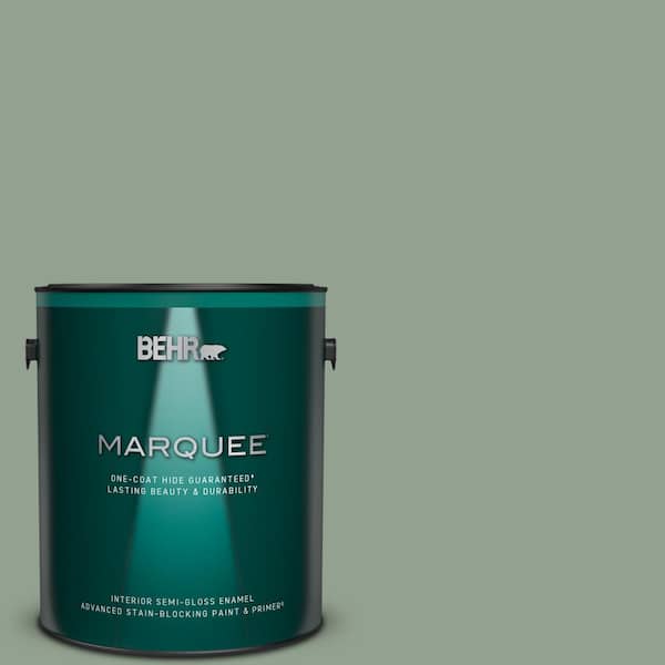 BEHR MARQUEE 1 gal. #N400-4 Forest Path One-Coat Hide Semi-Gloss Enamel Interior Paint & Primer