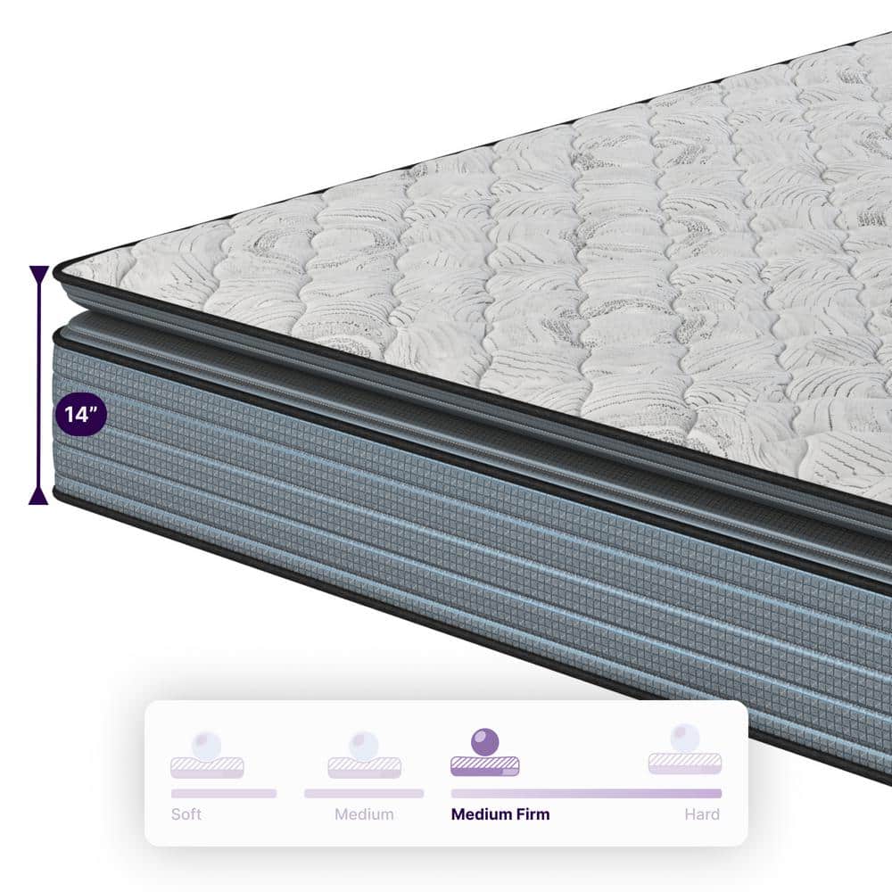 Isabella 14'' King Pillow Top Hybrid Mattress