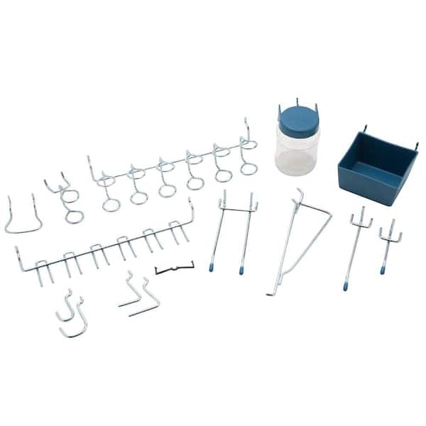 Everbilt 1/8 in Zinc Plated Steel Pegboard Organizer Assortment Kit (43-Piece)