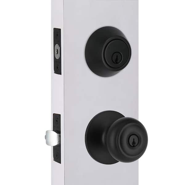 Defiant - Hartford Matte Black Single Cylinder Keyed Entry Project Pack Combo Pack