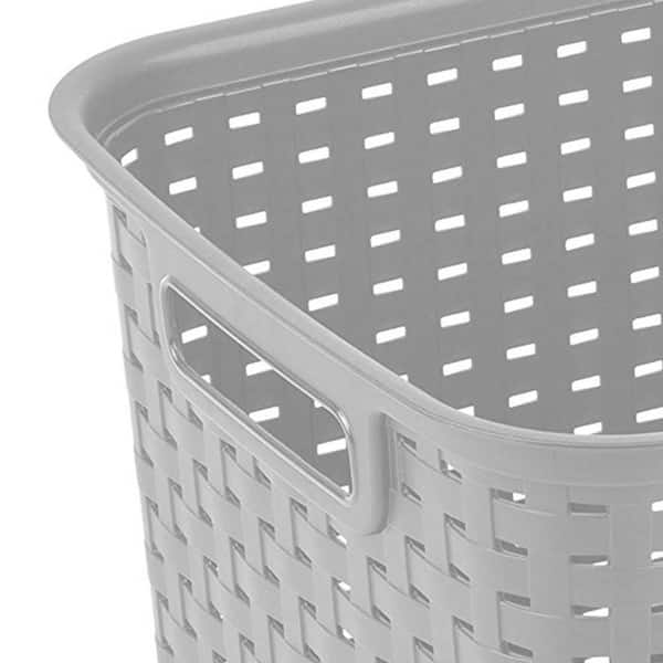 Cheap Gray 3-Tier Cotton Woven Over the Door Organizer Basket
