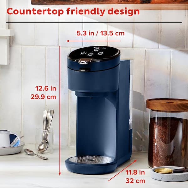 INSTANT 40 oz. Solo Single Cup Navy Drip Coffee Maker with Water Tank  Capacity 140-6020-01 - The Home Depot