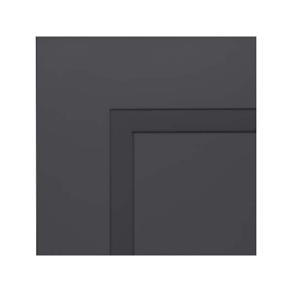Keyport Shaker Style Kitchen Cabinet Door Sample in Charcoal 5 in W x 5 in D x .75 in H