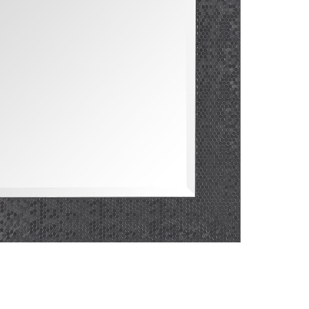Gold Mosaic Full Length Mirror with Faux Wood Frame