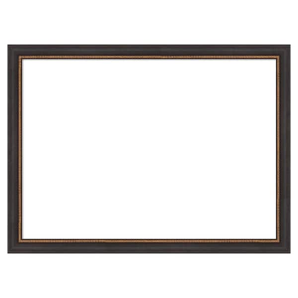 Amanti Art Ashton Black 31 in. x 23 in. Wood Framed Dry Erase Magnetic Memo Board
