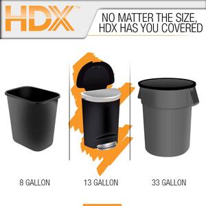 HDX 13 Gal. FLEX White Drawstring Kitchen Trash Bags (150 Count)