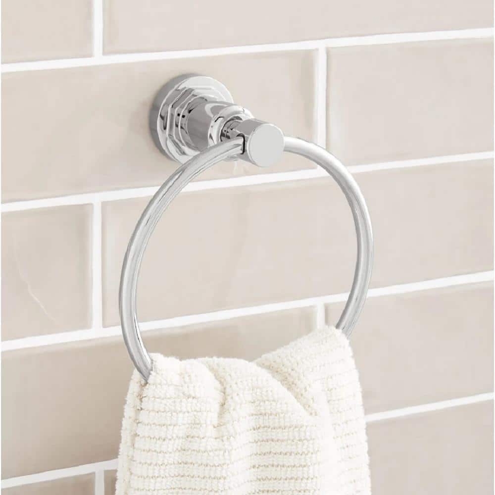 Greyfield Chrome Wall Mounted Circular Towel Ring
