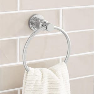 Greyfield Wall Mounted Towel Ring in Chrome