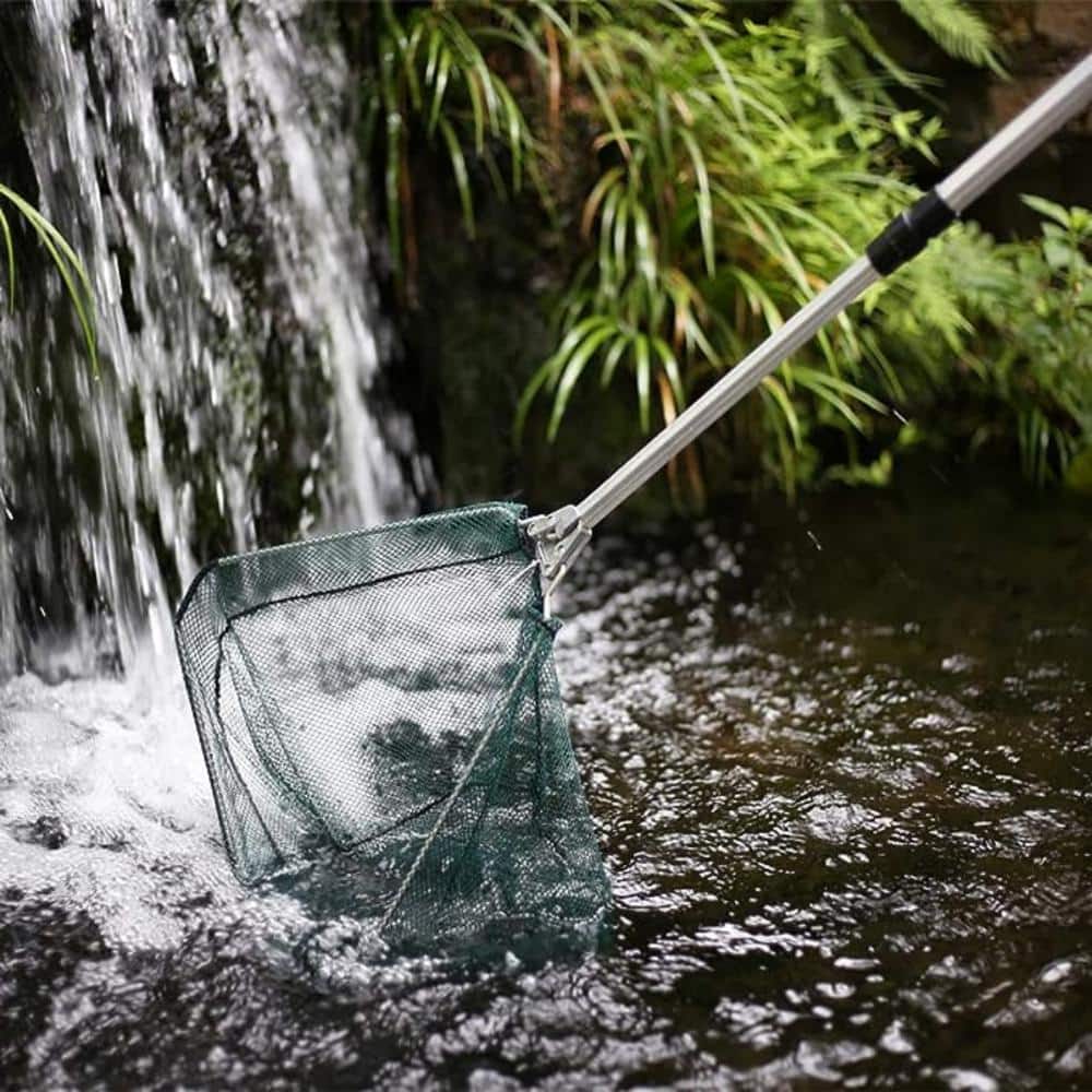 Aluminum Retractable Folding Fishing Landing Net with Telescoping Handle