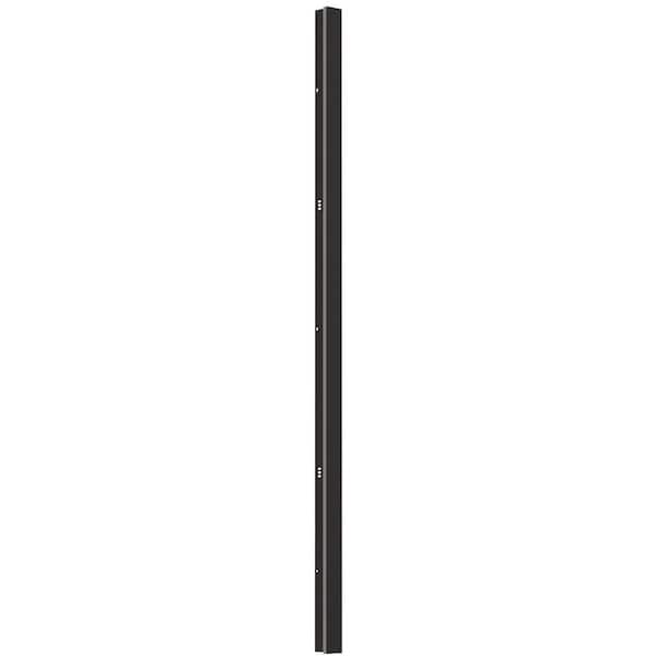 59 in. 45-Watt Black Outdoor Hardwired Linear Waterproof with Integrated LED Wall Lantern Sconce, 3000K Warm White