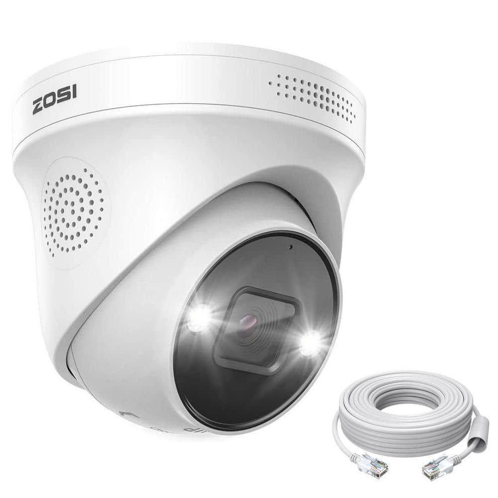 ZOSI ZG2258D ZG2258A 4K 8MP PoE Wired IP Security Camera with