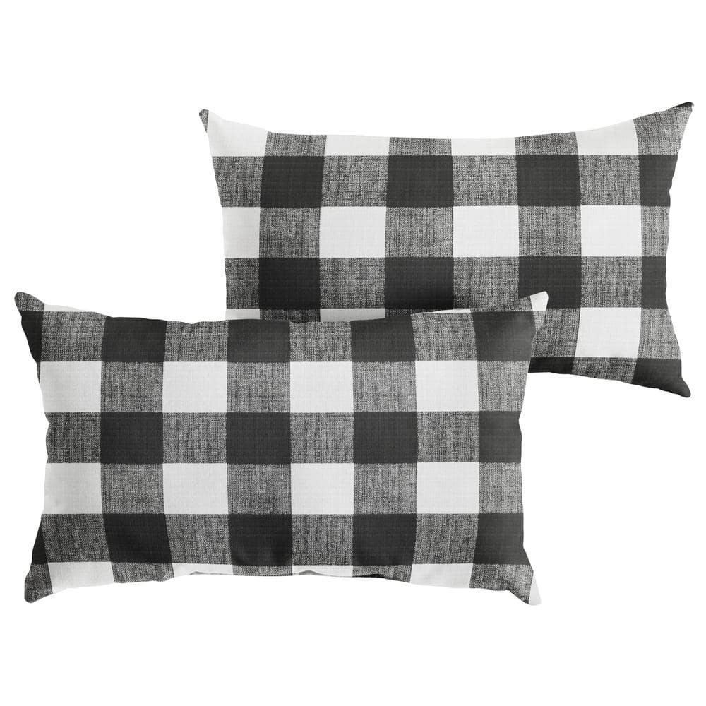 Outdoor plaid pillows best sale