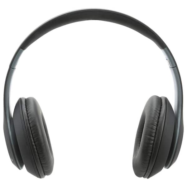 Matte Black Wireless Bluetooth Over the Ear Headphones with Rubberized Coating