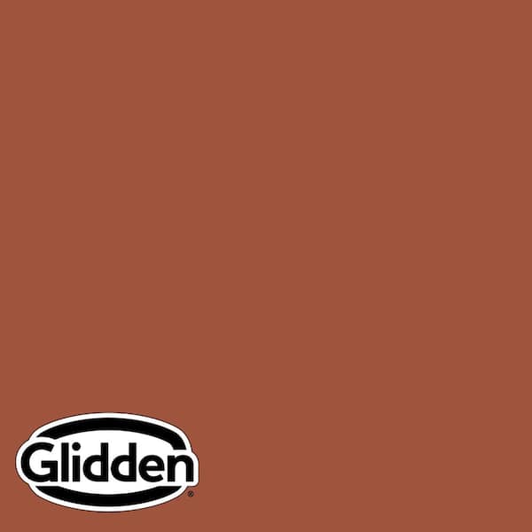 Glidden Premium 1 gal. PPG1063-7 Ancient Copper Flat Interior Latex Paint
