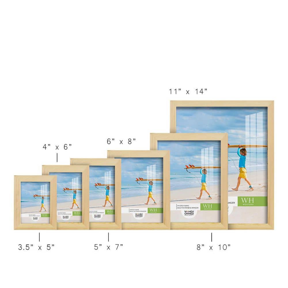 Natural Wood 3.5" x 5" Matte Finish Picture Frame