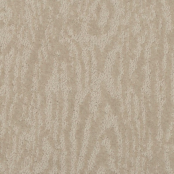 Classic Cabin- Sunlit Beige 39 oz. Triexta Polyester Patterned Installed Carpet