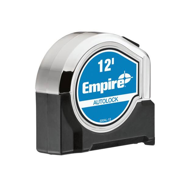 Empire 12 ft. Chrome Auto Lock Tape Measure