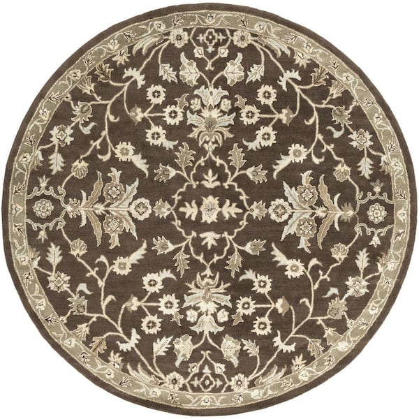 Artistic Weavers Zari Chocolate 10 ft. x 10 ft. Round Indoor Area Rug
